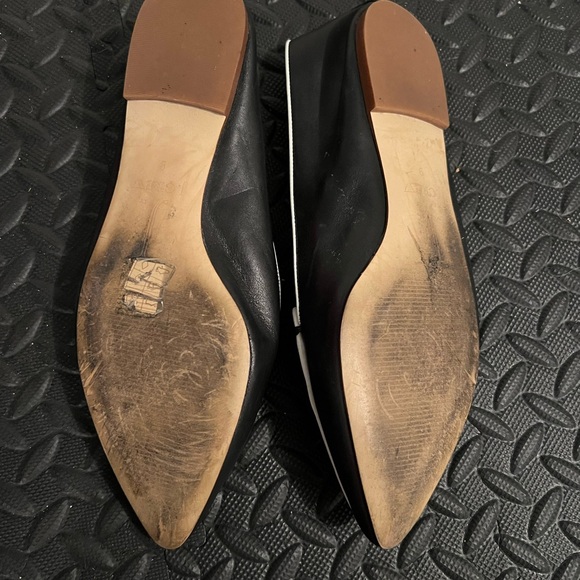 J. crew black pointy toe loafers 9 - Picture 2 of 2